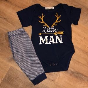 ‘Little Man’ antler - 9 Months outfit